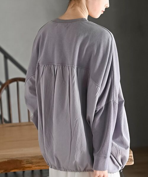 rps(アールピーエス)の「ピグメント裏毛ドルマンドロストプルオーバー(スウェット・レディース・ブルー/パープル/ブラック・フリー)」の17枚目の写真