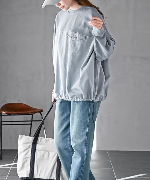 rps(アールピーエス)の「ピグメント裏毛ドルマンドロストプルオーバー(スウェット・レディース・ブルー/パープル/ブラック・フリー)」の20枚目の写真