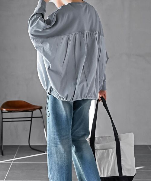 rps(アールピーエス)の「ピグメント裏毛ドルマンドロストプルオーバー(スウェット・レディース・ブルー/パープル/ブラック・フリー)」の21枚目の写真