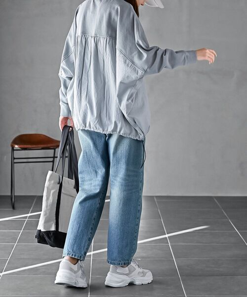 rps(アールピーエス)の「ピグメント裏毛ドルマンドロストプルオーバー(スウェット・レディース・ブルー/パープル/ブラック・フリー)」の22枚目の写真