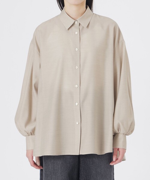 LOVELESS（ラブレス）の「バックボタンオーバーシャツ（シャツ/ブラウス・レディース・オレンジ系その他3/ベージュ系その他3/オフホワイト・36）」の8枚目の写真