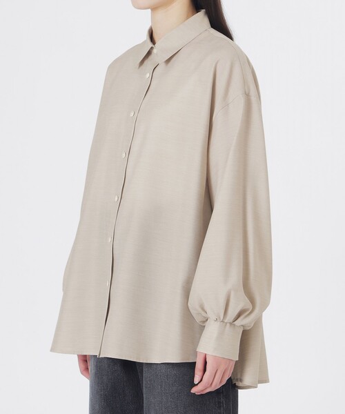 LOVELESS（ラブレス）の「バックボタンオーバーシャツ（シャツ/ブラウス・レディース・オレンジ系その他3/ベージュ系その他3/オフホワイト・36）」の9枚目の写真
