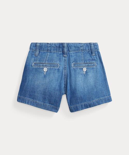 POLO RALPH LAUREN CHILDRENSWEAR(ポロ ラルフ ローレン チルドレンズウェア)の「インディゴ コットン デニム ショートパンツ(デニムパンツ・キッズ・ブルー・3/4/6)」の2枚目の写真
