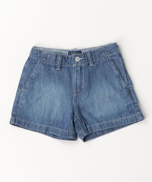POLO RALPH LAUREN CHILDRENSWEAR(ポロ ラルフ ローレン チルドレンズウェア)の「インディゴ コットン デニム ショートパンツ(デニムパンツ・キッズ・ブルー・3/4/6)」の4枚目の写真