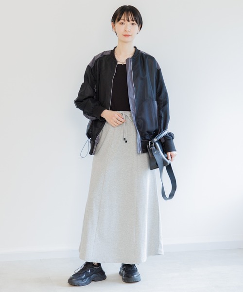 Paradise Picnic（パラダイスピクニック）の「マーメイドスエットスカート（スカート・レディース・ブラック/グレー・FREE）」の14枚目の写真