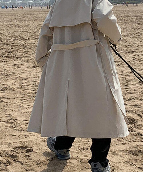 KELVIN(ケルヴァン)の「Modern Oversized Trench Coat モダン オーバーサイズ トレンチコート(トレンチコート・メンズ・ベージュ/ブラック・MEDIUM/LARGE)」の7枚目の写真