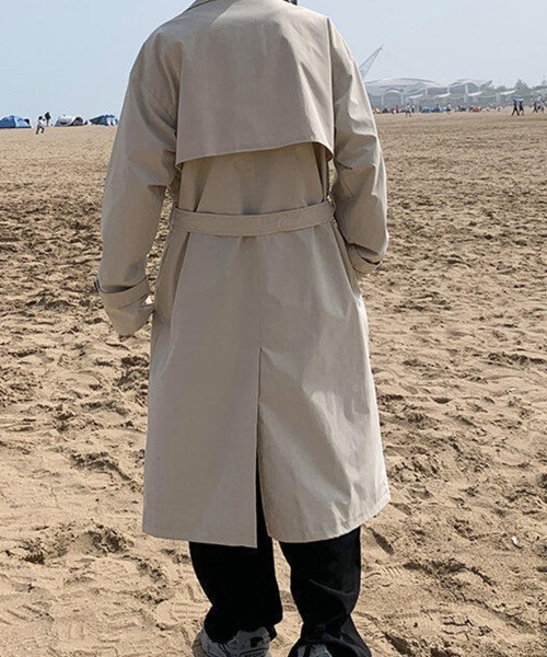 KELVIN(ケルヴァン)の「Modern Oversized Trench Coat モダン オーバーサイズ トレンチコート(トレンチコート・メンズ・ベージュ/ブラック・MEDIUM/LARGE)」の10枚目の写真