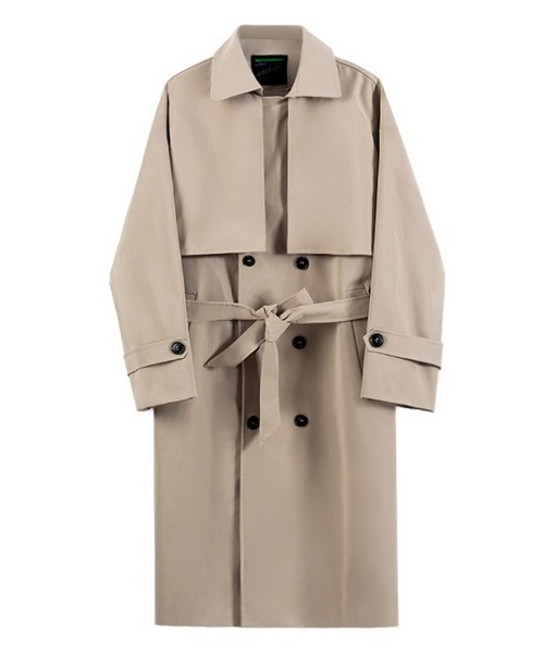 KELVIN(ケルヴァン)の「Modern Oversized Trench Coat モダン オーバーサイズ トレンチコート(トレンチコート・メンズ・ベージュ/ブラック・MEDIUM/LARGE)」の15枚目の写真