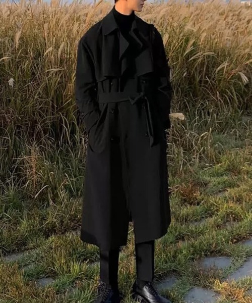 KELVIN(ケルヴァン)の「Modern Oversized Trench Coat モダン オーバーサイズ トレンチコート(トレンチコート・メンズ・ベージュ/ブラック・MEDIUM/LARGE)」の16枚目の写真