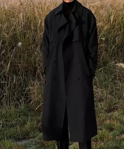 KELVIN(ケルヴァン)の「Modern Oversized Trench Coat モダン オーバーサイズ トレンチコート(トレンチコート・メンズ・ベージュ/ブラック・MEDIUM/LARGE)」の17枚目の写真