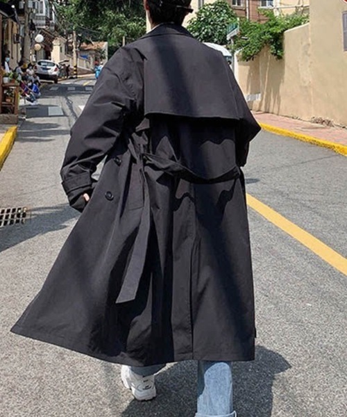 KELVIN(ケルヴァン)の「Modern Oversized Trench Coat モダン オーバーサイズ トレンチコート(トレンチコート・メンズ・ベージュ/ブラック・MEDIUM/LARGE)」の19枚目の写真