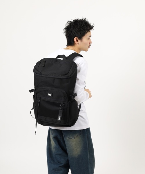 Lee（リー）の「LEEﾎﾟﾘﾒｯｼｭP付BOXDﾊﾟｯｸ（バックパック/リュック・メンズ・ブラック系/ブラック・FREE）」の21枚目の写真