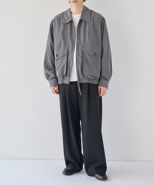 PUBLIC TOKYO(パブリックトウキョウ)の「【26秋新作】High Daily Curve Slacks(スラックス・メンズ・ストライプ/グレイッシュベージュ/チェック/ブラック・L/M/S)」の19枚目の写真
