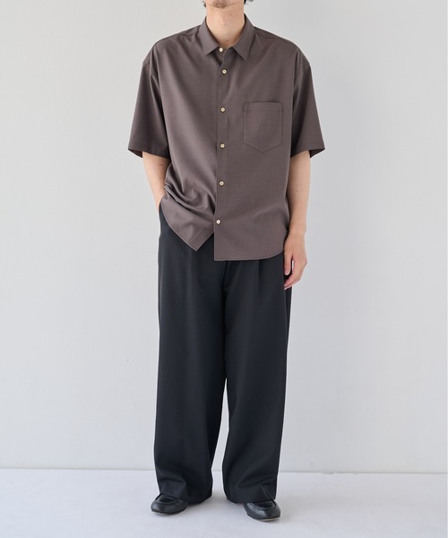 PUBLIC TOKYO(パブリックトウキョウ)の「【26秋新作】High Daily Curve Slacks(スラックス・メンズ・ストライプ/グレイッシュベージュ/チェック/ブラック・L/M/S)」の21枚目の写真