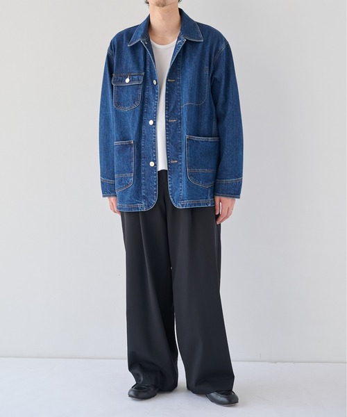 PUBLIC TOKYO(パブリックトウキョウ)の「【26秋新作】High Daily Curve Slacks(スラックス・メンズ・ストライプ/グレイッシュベージュ/チェック/ブラック・L/M/S)」の20枚目の写真