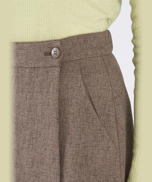 To b. by agnes b.（トゥービーバイアニエスベー）の「ミックスツイード ラップスカート（スカート・レディース・ベージュ・40/38/36）」の5枚目の写真