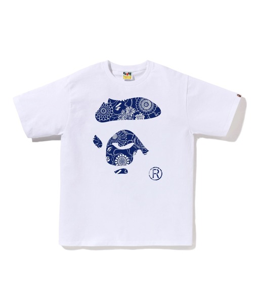 JAPANESE INDIGO ART CAMO APE FACE TEE（Tシャツ/カットソー）｜A