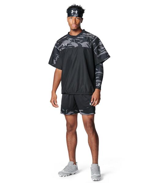 UNDER ARMOUR(アンダーアーマー)の「UAヤード ノベルティ ショートスリーブ Vネック ジャケット(ベースボール/メンズ)(その他アウター・メンズ・ブラック・XL/2XL/L/M)」の3枚目の写真