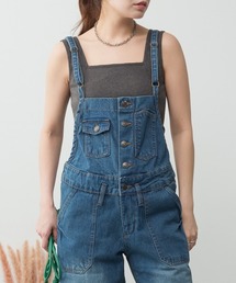 M-4L カップ付き コットンフライス スクエアネックタンクトップ 夏服