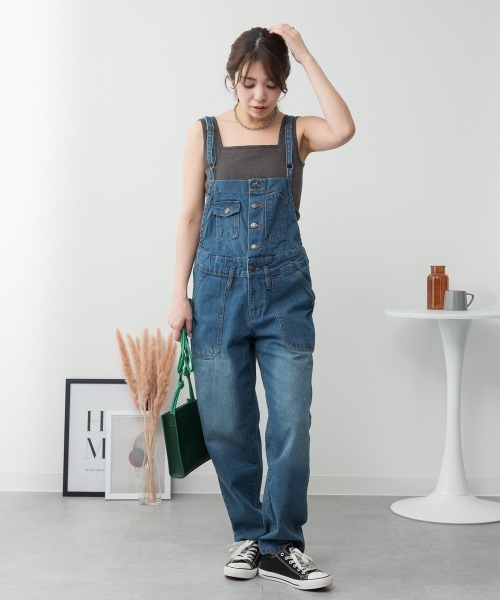 aity(アイティ)の「M-4L カップ付き コットンフライス スクエアネックタンクトップ 夏服(タンクトップ・レディース・ネイビー/カーキ/グレイッシュベージュ/ブラック/オフホワイト/杢グレー/チャコールグレー・4L/3L/LL/L/M)」の19枚目の写真