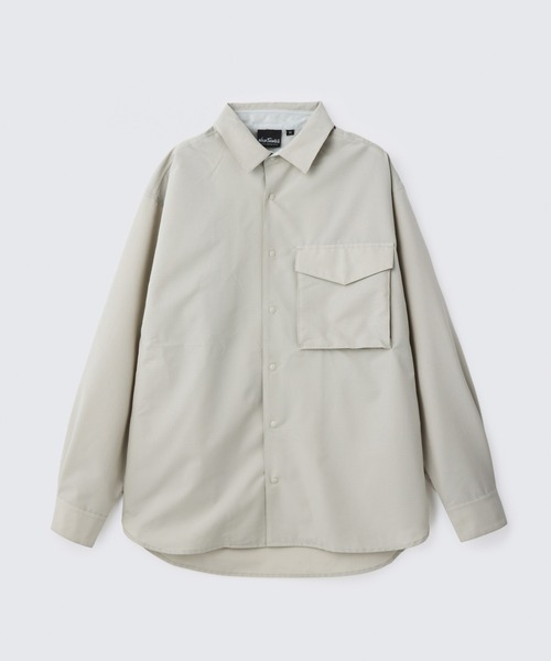 WILD THINGS（ワイルドシングス）の「ブリーザブル L/S ポケットシャツ│BREATHABLE L/S POCKET SHIRT（シャツ/ブラウス・メンズ・ベージュ系その他2/アッシュ/ブラック・XL/L/M/S）」の3枚目の写真