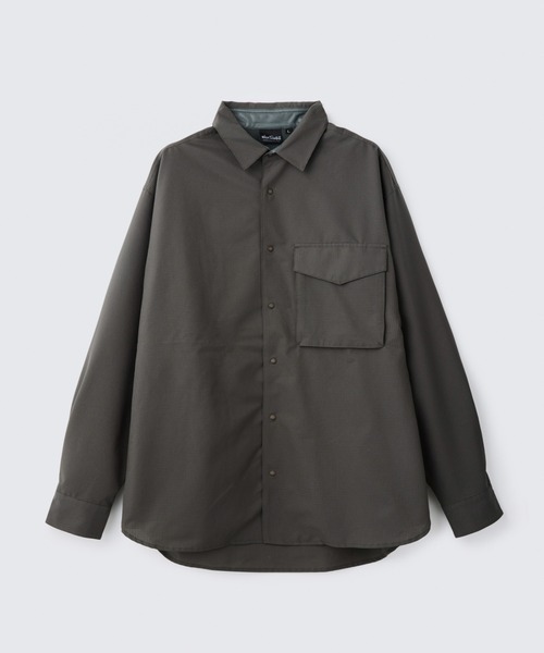 WILD THINGS（ワイルドシングス）の「ブリーザブル L/S ポケットシャツ│BREATHABLE L/S POCKET SHIRT（シャツ/ブラウス・メンズ・ベージュ系その他2/アッシュ/ブラック・XL/L/M/S）」の6枚目の写真