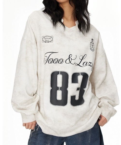 FUNdaysion(ファンデイション)の「プリントルーズスウェット(Tシャツ/カットソー・レディース・ライトグレー・M)」の10枚目の写真