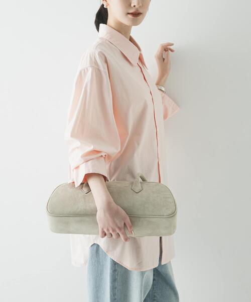 URBAN RESEARCH（アーバンリサーチ）の「ガーメントダイコットンオーバーシャツ（シャツ/ブラウス・レディース・ブルー系その他/ピンク/ホワイト系その他・FREE）」の11枚目の写真