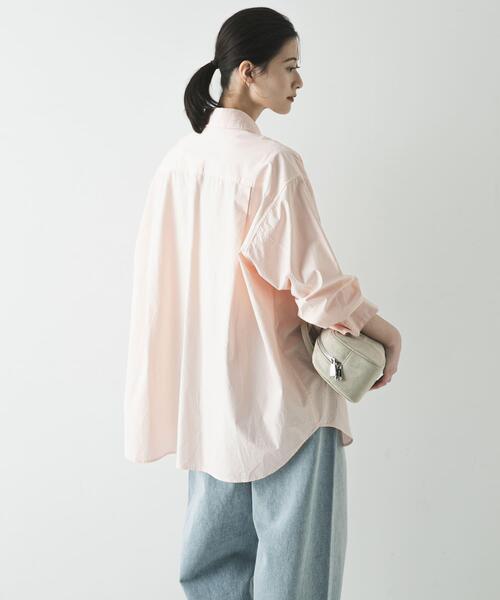URBAN RESEARCH（アーバンリサーチ）の「ガーメントダイコットンオーバーシャツ（シャツ/ブラウス・レディース・ブルー系その他/ピンク/ホワイト系その他・FREE）」の13枚目の写真