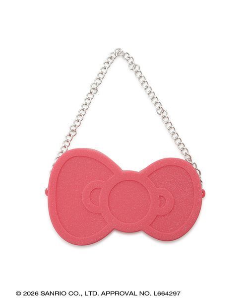 sanrio house(サンリオハウス)の「ハローキティ シリコンリボンバッグ(ハンドバッグ・レディース・ライトピンク/ライトブルー/ピンク・F)」の4枚目の写真