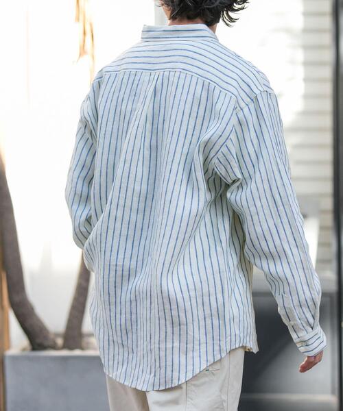 FORK&SPOON(フォークアンドスプーン)の「FORK&SPOON フレンチリネンロングスリーブシャツ(シャツ/ブラウス・メンズ・イエロー系その他/グリーン系その他・4/5)」の12枚目の写真