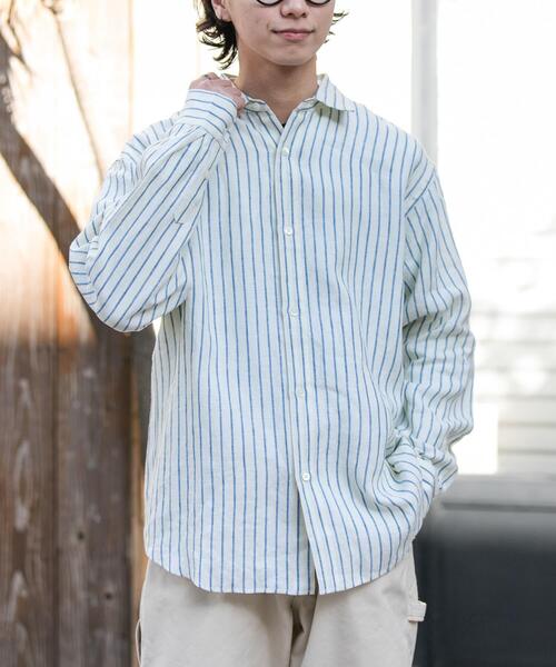 FORK&SPOON(フォークアンドスプーン)の「FORK&SPOON フレンチリネンロングスリーブシャツ(シャツ/ブラウス・メンズ・イエロー系その他/グリーン系その他・4/5)」の15枚目の写真