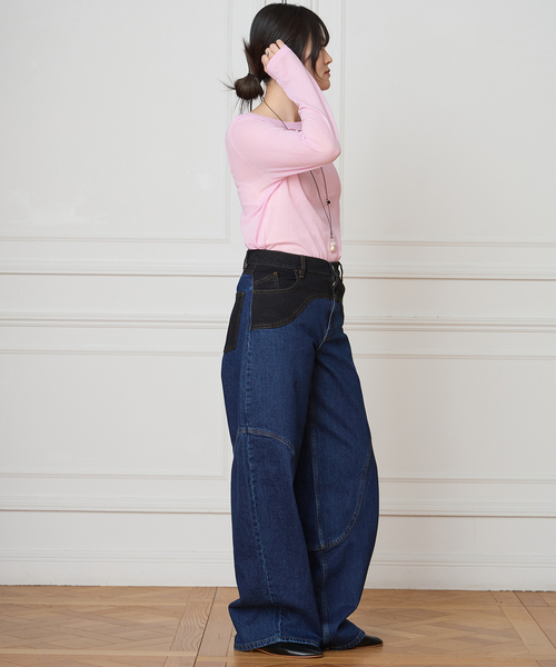 IENA LA BOUCLE(イエナラブークル)の「TOURNON /トゥルノン COTTON GEORGETTE C/N プルオーバー 26SSCS033(Tシャツ/カットソー・レディース・レッド/グリーン・FREE)」の9枚目の写真