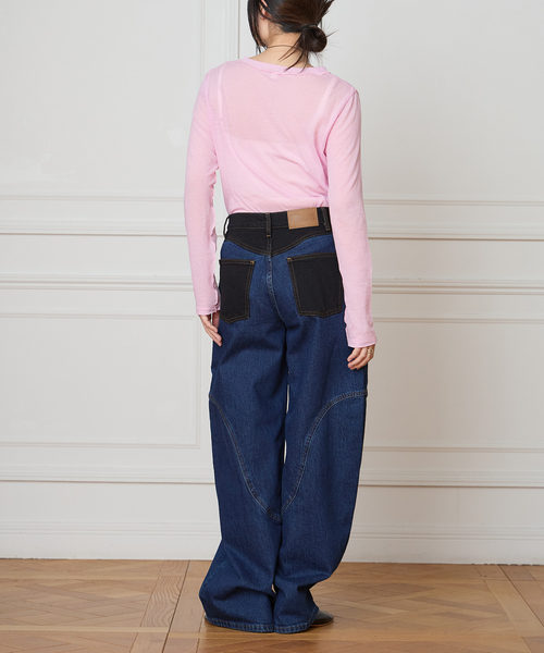 IENA LA BOUCLE(イエナラブークル)の「TOURNON /トゥルノン COTTON GEORGETTE C/N プルオーバー 26SSCS033(Tシャツ/カットソー・レディース・レッド/グリーン・FREE)」の10枚目の写真