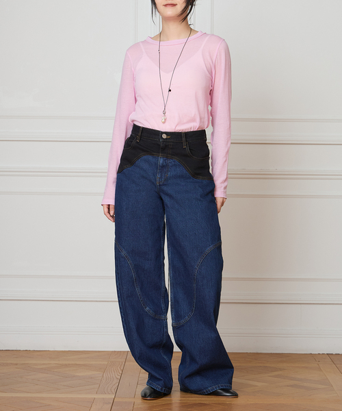 IENA LA BOUCLE(イエナラブークル)の「TOURNON /トゥルノン COTTON GEORGETTE C/N プルオーバー 26SSCS033(Tシャツ/カットソー・レディース・レッド/グリーン・FREE)」の12枚目の写真
