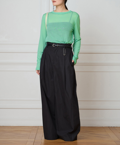 IENA LA BOUCLE(イエナラブークル)の「TOURNON /トゥルノン COTTON GEORGETTE C/N プルオーバー 26SSCS033(Tシャツ/カットソー・レディース・レッド/グリーン・FREE)」の18枚目の写真