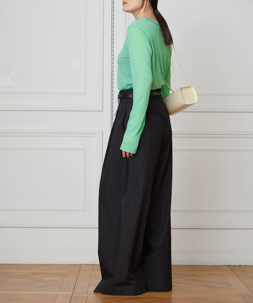 IENA LA BOUCLE(イエナラブークル)の「TOURNON /トゥルノン COTTON GEORGETTE C/N プルオーバー 26SSCS033(Tシャツ/カットソー・レディース・レッド/グリーン・FREE)」の19枚目の写真