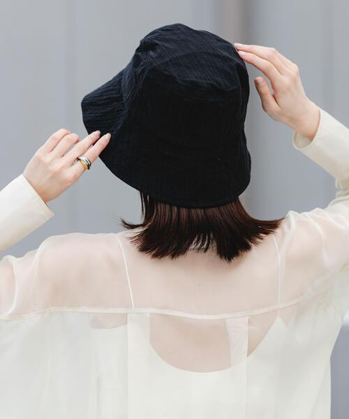 SENSE OF PLACE by URBAN RESEARCH(センスオブプレイスバイアーバンリサーチ)の「UVダウンブリムハット(ハット・レディース・ブラック/アイボリー/カーキ・ONE)」の18枚目の写真