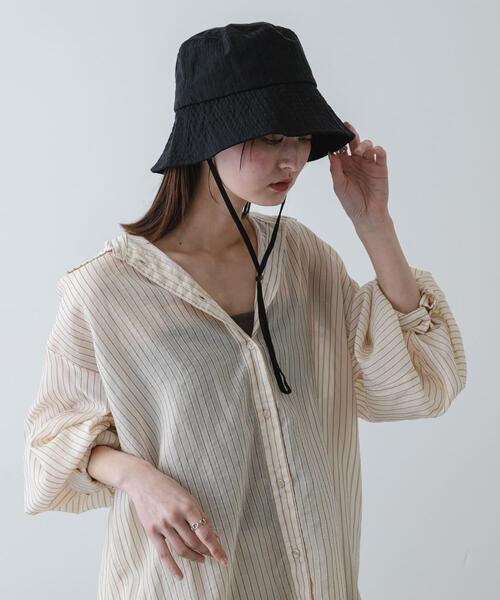 SENSE OF PLACE by URBAN RESEARCH(センスオブプレイスバイアーバンリサーチ)の「UVダウンブリムハット(ハット・レディース・ブラック/アイボリー/カーキ・ONE)」の20枚目の写真