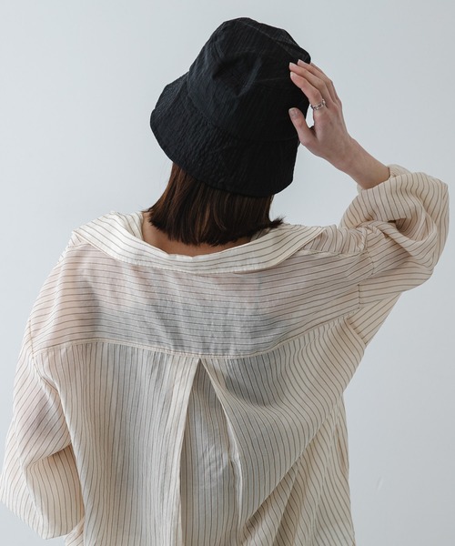 SENSE OF PLACE by URBAN RESEARCH(センスオブプレイスバイアーバンリサーチ)の「UVダウンブリムハット(ハット・レディース・ブラック/アイボリー/カーキ・ONE)」の8枚目の写真