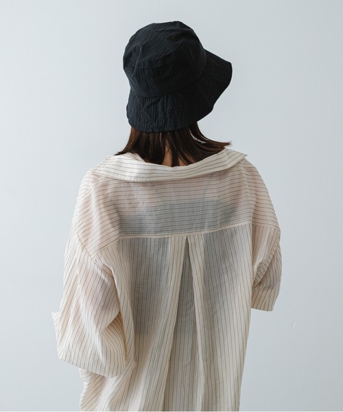 SENSE OF PLACE by URBAN RESEARCH(センスオブプレイスバイアーバンリサーチ)の「UVダウンブリムハット(ハット・レディース・ブラック/アイボリー/カーキ・ONE)」の9枚目の写真