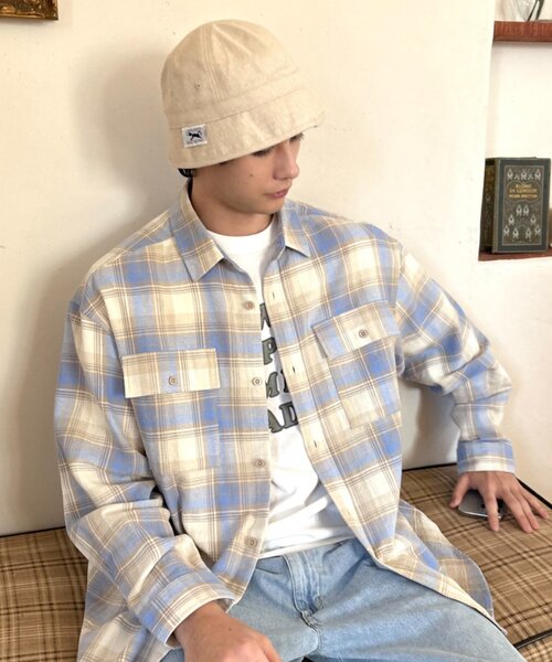 PENNEYS(ぺニーズ)の「【FOX】綿麻ミリタリーハット(ハット・メンズ・オレンジ/ホワイト/ブラック・ONE SIZE)」の5枚目の写真