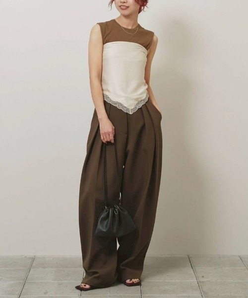 TODAYFUL(トゥデイフル)の「TODAYFUL Sati n Lace Scarf サテンレーススカーフ/12611027(バンダナ/スカーフ・レディース・ミント/アイボリー・ONE SIZE)」の13枚目の写真