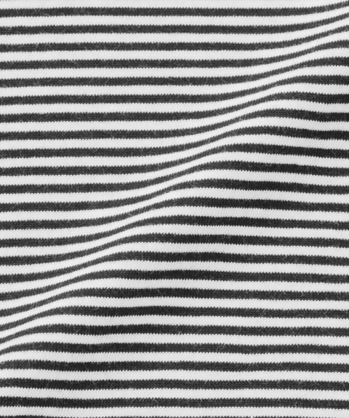 無印良品（ムジルシリョウヒン）の「ベビー あたまするっと 綿天竺編みクルーネック半袖Ｔシャツ ボーダー（Tシャツ/カットソー・キッズ・ブラック系/ブルー系・80/90/100）」の8枚目の写真