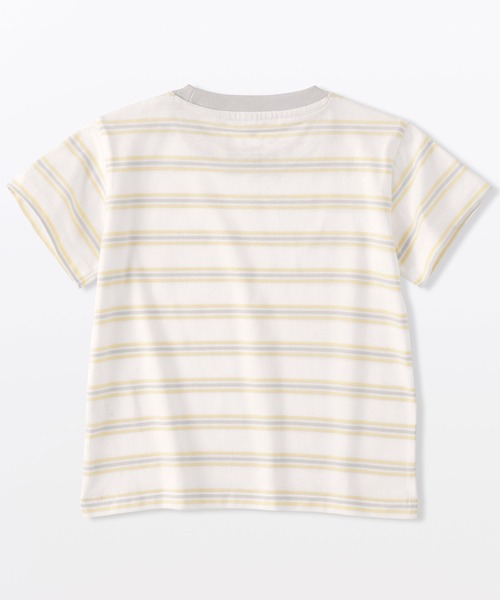 無印良品(ムジルシリョウヒン)の「ベビー あたまするっと 綿天竺編みクルーネック半袖Tシャツ ボーダー(Tシャツ/カットソー・キッズ・ブラック系/ブルー系/ピンク系/ホワイト系/ブルー系1・80/90/100)」の19枚目の写真