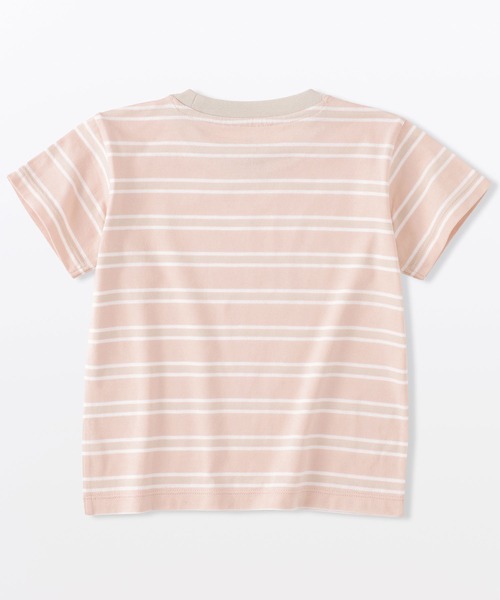 無印良品(ムジルシリョウヒン)の「ベビー あたまするっと 綿天竺編みクルーネック半袖Tシャツ ボーダー(Tシャツ/カットソー・キッズ・ブラック系/ブルー系/ピンク系/ホワイト系/ブルー系1・80/90/100)」の16枚目の写真