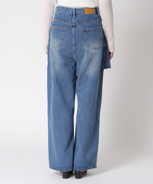 Cepica（セピカ）の「スカートレイヤードデニムPT（デニムパンツ・レディース・ブルー・FREE）」の11枚目の写真