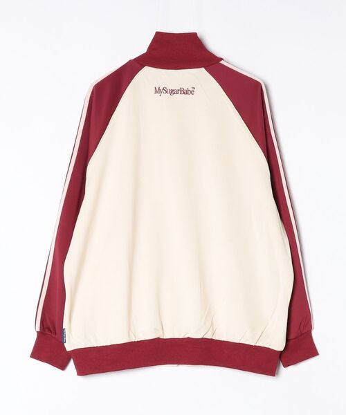 My sugar Babe(マイシュガーベイブ)の「raglan track jk(ブルゾン・メンズ・サックスブルー/アイボリー/ネイビー/ホワイト×レッド/ホワイト×ネイビー・MEDIUM/SMALL/LARGE)」の9枚目の写真