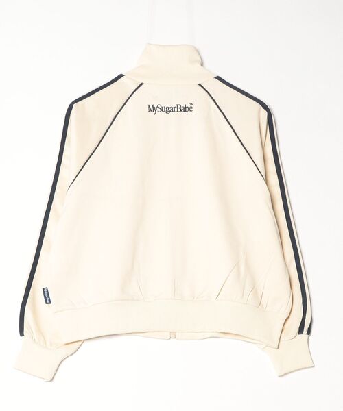 My sugar Babe(マイシュガーベイブ)の「raglan track jk(ブルゾン・メンズ・サックスブルー/アイボリー/ネイビー/ホワイト×レッド/ホワイト×ネイビー・MEDIUM/SMALL/LARGE)」の11枚目の写真