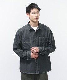 コンバース SYNTHETIC DENIM SHIRT M シンセティックデニムシャツ
